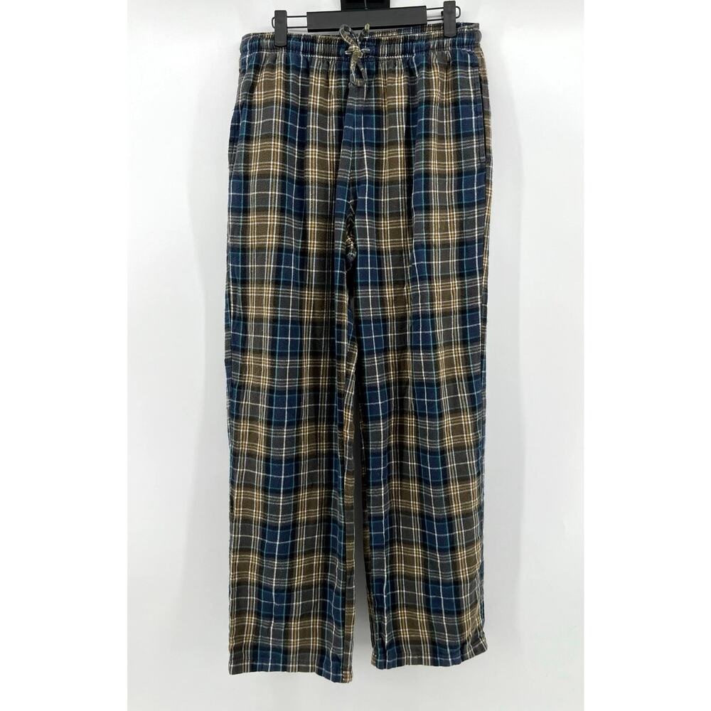 L.L.Bean | Men's Plaid Flannel Pajama Pants Drawstring Cotton Sleepwear M